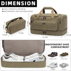 ZOMFELT Duffle Bag for travel, 40L Canvas Travel Duffel Bags for Men Women - Image 3