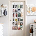 Simple Houseware 24 Pockets Large Clear Pockets Over The Door Hanging Shoe - Image 7