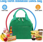 Bluboon Lunch Bag for Women Men Cute Corduroy Lunch Tote Bags Reusable - Image 4
