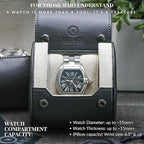 Gray/Ivory - 1 Watch Travel Case - Image 2