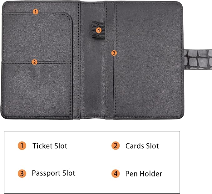 Melsbrinna Premium Leather Passport Holder Covers Case, Waterproof Rfid - Image 4