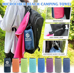 HOEAAS 2 Pack Microfiber Camping Towels, Quick Dry Towel, Super Absorbent Ultra - Image 6