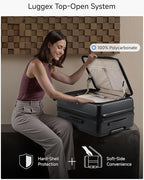 LUGGEX Checked Luggage with Spinner Wheels, FLO5 Expandable Polycarbonate Hard - Image 2