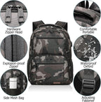 BIKROD Backpack for Boys Men, School Backpack for Teens Girls, Lightweight - Image 3