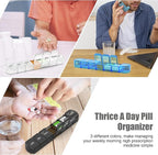 Extra Large Pill Organizer 3 Pack, XL Pill Box 7 Day, Weekly Pill Case - Image 4