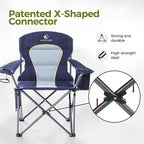 ALPHA CAMP Oversized Camping Chair Heavy Duty Lawn Chair - Image 9