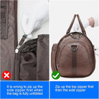 Modoker Convertible Leather Garment Bag, Carry on Garment Bags - Image 7