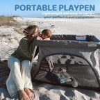 HARPPA Travel Crib with Comfy Mattress, Lightweight Portable Crib Requires No - Image 6