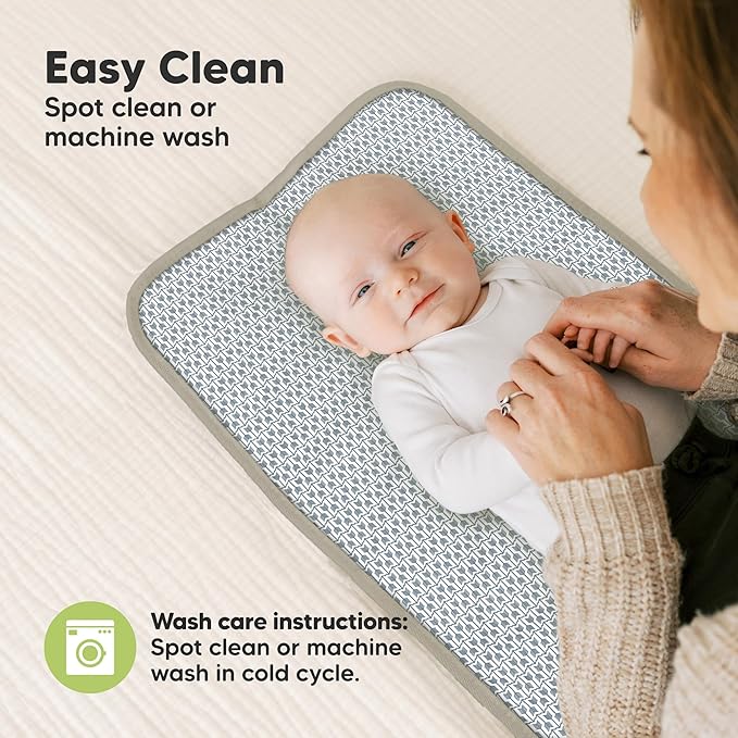 KeaBabies Portable Diaper Changing Pad, Easy Wipe Clean - Image 7