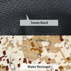 Sun Hats for Men Women UPF 50+ Breathable Wide Brim Summer Fishing (Degital Beige)