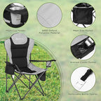 Camping Chairs for Adults, Camp Chair, Folding Chairs for Outside, Support 380 - Image 3