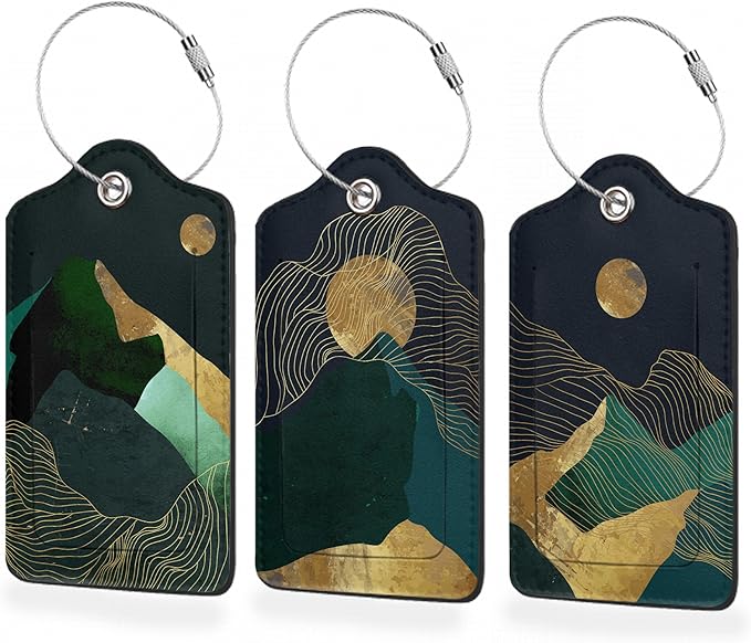 3 Pack Luggage Tag for Suitcase by BUYIDUI