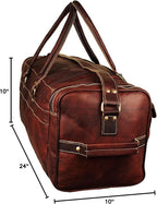 Men’s Gym Sports Overnight Weekender Bag Leather Travel Bags - Image 9
