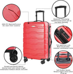 3 Piece Luggage Set, PC+ABS Lightweight Suitcase Sets - Image 5