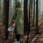 ANYOO Hooded Rain Poncho for Adults Waterproof Lightweight Rain Coat for Men - Image 8