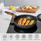 Kitchen Academy Removable Handle Induction Pots and Pans Set - Image 3