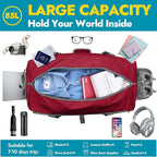 Canway 85L Travel Duffel Bag, Foldable Weekender Bag - Image 3