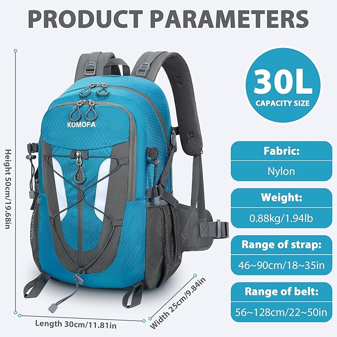 Hiking Backpack 30L Lightweight Travel Daypack Small Day Pack - Image 2