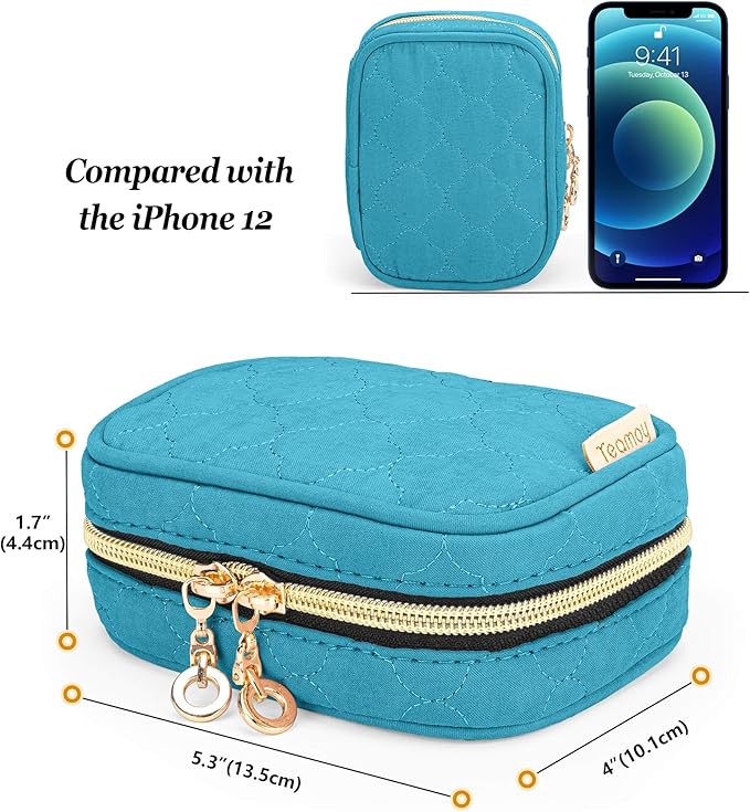 Teamoy Mini Jewelry Travel Case, Storage Organizer Bag - Image 5