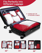 Compression Packing Cubes, Gonex Extensible Storage Mesh Bags Organizers - Image 5