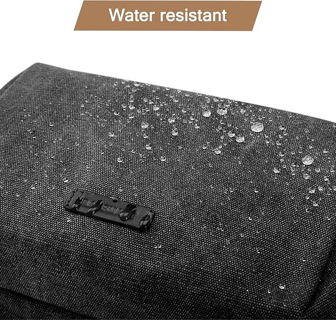 BAGSMART Toiletry Bag for Men, Canvas Travel Toiletry Organizer Dopp Kit - Image 5