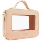 LETGO Clear Makeup Bag Travel Cosmetic Case Transparent Toiletry Bag by LETGO