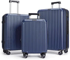 LIGHT FLIGHT Luggage Sets, Durable Hard Shell 3 Piece Set Suitcase by LIGHTFLIGHT