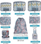 BAGAIL 8 Set Packing Cubes Luggage Packing Organizers - Image 2