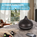 SACATR 550ml Oil Diffuser with 30x5 mL Essential Oils, Ultrasonic Technology, Remote Control for Home Office