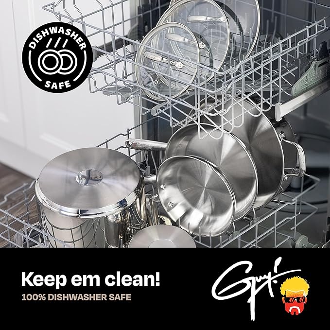 Guy Fieri's Flavortown 10-Piece Stainless Steel Cookware Set - Image 7