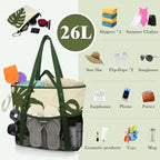 Beach Bag with Zipper - Image 2