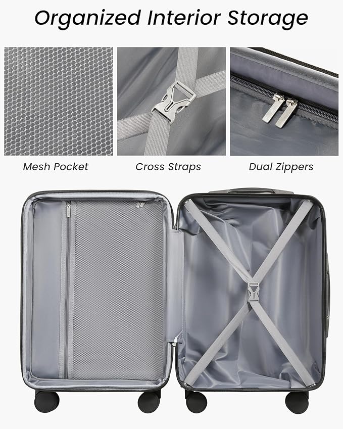 Carry On Luggage 22x14x9 Airline Approved - Image 6