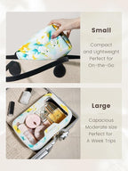 ROWNYEON Clear Makeup Case Toiletry Bag Multipurpose Travel Makeup Train Case - Image 3