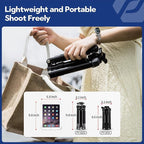 Fotopro Mini Tripod with Ball Head, Phone Mount Detachable Selfie Stick - Image 3