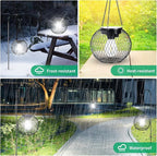 UBright Solar Lantern Lights Outdoor Waterproof Metal Hanging Solar Lights - Image 5