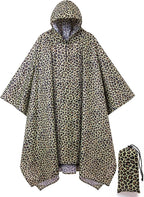 salamra Hooded Rain Poncho Waterproof Raincoat Jacket by salamra