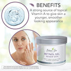 Botanic Spa Retinol Gel- Night Therapy for Younger Looking Skin-Collagen, Caffeine, Cucumber, Paraben-Free, Fragrance Free, 4 oz