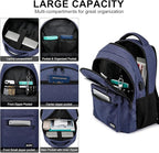 School Backpack for Teen Boys, 17.3 Inch Laptop, USB Charging Port, Anti-Theft - Image 2