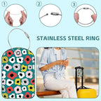 Retro Style Flowers Luggage Tag - Image 3