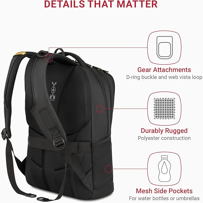 SwissGear Cecil 5505 Laptop Backpack - Image 3