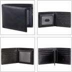 VISOUL Leather Mens Bifold RFID Blocking Wallet - Image 2