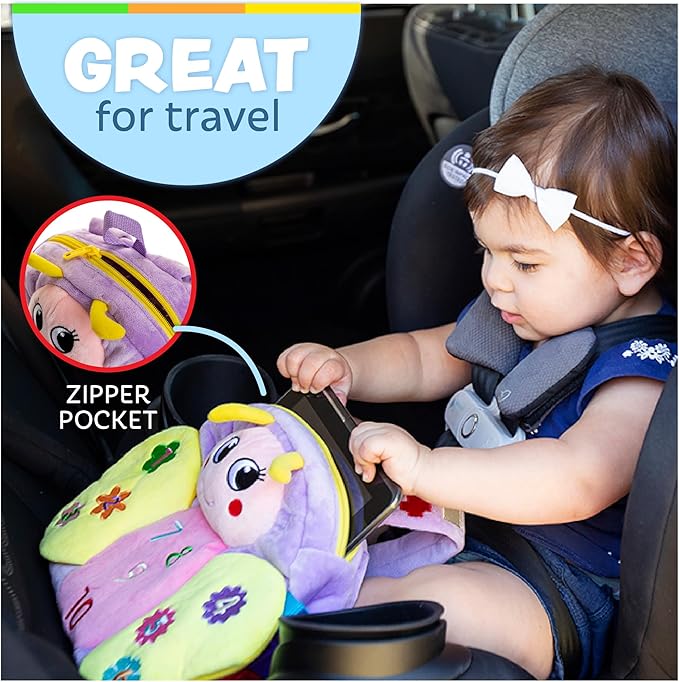 Buckle Toys Blossom Butterfly Toddler Backpack - Image 5