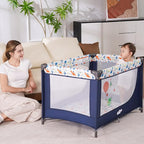 Pamo Babe Travel Foldable Portable Bassinet Baby Infant Comfortable Play Yard - Image 4