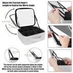 MOMIRA Makeup Bag with Mirror and Light Travel Makeup Train Case Cosmetic Bag - Image 6