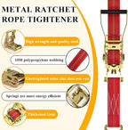 4Pack Heavy Duty Ratchet Straps, 2” 32Ft Ratchet Tie Down Strap, Tie Down - Image 6