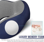 MLVOC Travel Pillow 100% Pure Memory Foam Neck Pillow, Comfortable & Breathable - Image 4