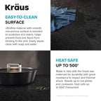 KRAUS Bellucci 28-inch Granite Workstation Drop In Top Mount Single Bowl - Image 9