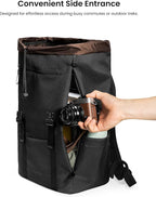 tomtoc Flap Laptop Backpack, Lightweight, Water-Resistant Casual Daypack - Image 6
