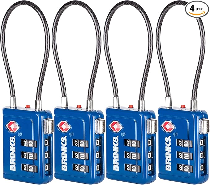 Brinks TSA Accepted Indicator Luggage Lock, 2.5 inch Long Shackle, New More by Brinks