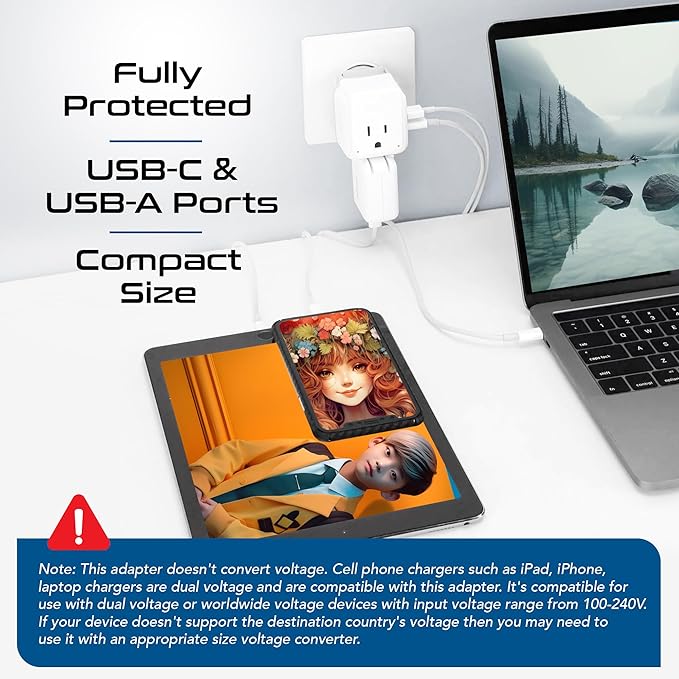 Ceptics South Africa Power Adapter Travel Set - 20W PD & QC - Image 3